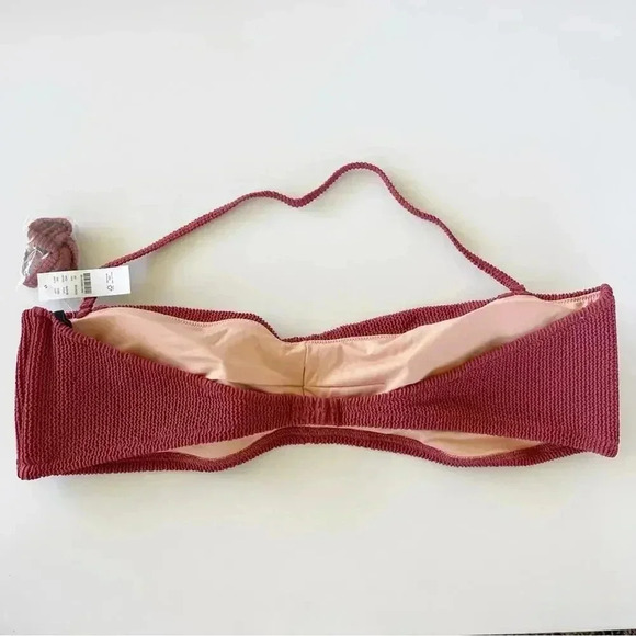 J Crew Plus Size Scrunchie sweetheart bikini top in Chimney Size 3X NWT - Picture 7 of 8